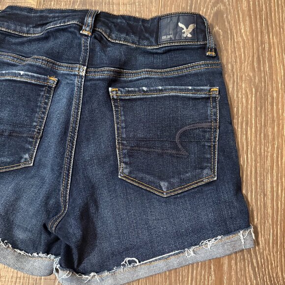 American Eagle Hi-Rise Shortie Shorts - Size 0 - Picture 5 of 13